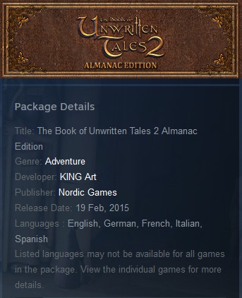 The Book of Unwritten Tales 2 Almanac Edition Steam - Click Image to Close